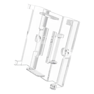 Soporte de Pared para Etiqueta Electrónica / Compatible 2.13" a 7.5" / Policarbonato Transparente / 37x36x10 mm / Diseño Modular