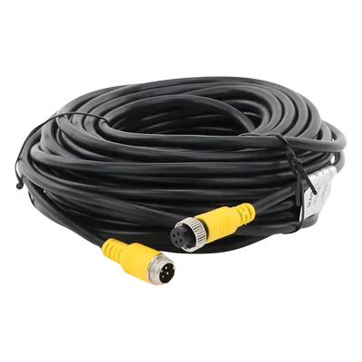 Cable Extensor para Videovigilancia Móvil / 15 m (49.2 ft) / Conector Aviación / Video Audio y Voltaje / 5.5 mm Diámetro / Uso Interno