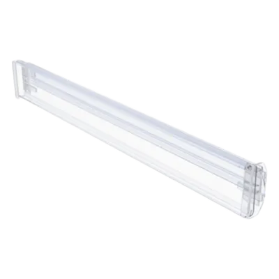 Riel Guía para Etiqueta Electrónica / Policarbonato Transparente / 37 mm x 14 mm x 1 m (3.3 ft) / Ángulo Ajustable / Compatible 1.54' a 2.9'