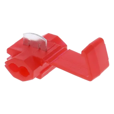 Terminal tipo almeja / 22-18 AWG / Rojo / 25 piezas / 9.9 x 10.2 x 31.1 mm
