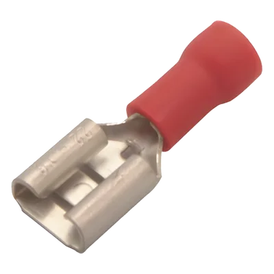 Terminal Hembra Aislada / 0.250 pulgadas / 22 - 16 AWG / Push-On / Paquete 25 piezas
