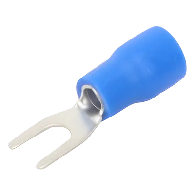 Terminal Horquilla Aislada / 16-14 AWG / Azul / 25 Piezas / Espada 6.3 mm