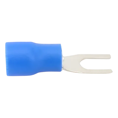 Terminal Horquilla Aislada / 16-14 AWG / Azul / 25 Piezas / Espada 6.3 mm