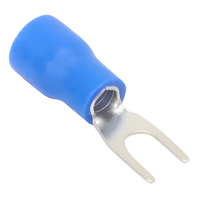 Terminal Horquilla Aislada / 16-14 AWG / Azul / 25 Piezas / Espada 6.3 mm