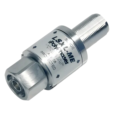 Protector Coaxial RF / 1.8-3.8 GHz + 4.2-6.0 GHz / N Macho-Hembra / Bloqueo DC / IP65 / 10W