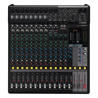 Mezcladora de Audio Analógica / 16 Canales / 10 Entradas de Micrófono / 4 Buses Auxiliares / Efectos SPX 24 Programas / Chasis Metálico