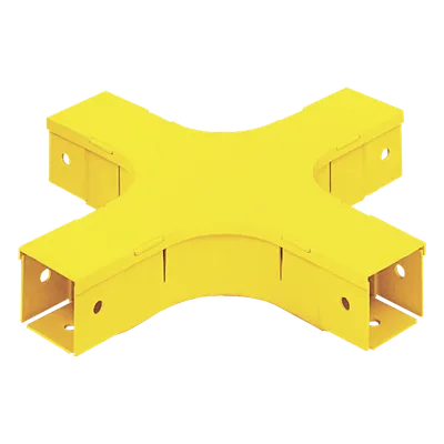 Accesorio de Canalización / 4 Vías Horizontal / 90° / Radio de Curvatura 50.8 mm (2 pulg) / 308.9 mm (12.2 in) / Amarillo