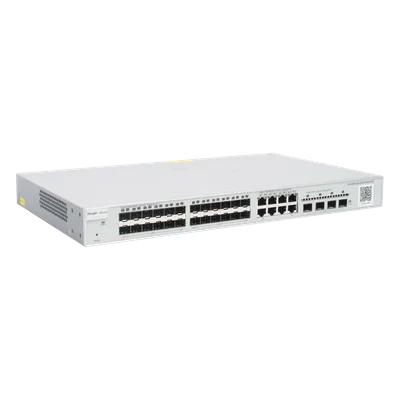 Switch Capa 3 Administrable / 24 Puertos SFP 1G / 8 Puertos Combo 10/100/1000 / 4 Puertos SFP+ 10G / 128 Gbps / 96 Mpps