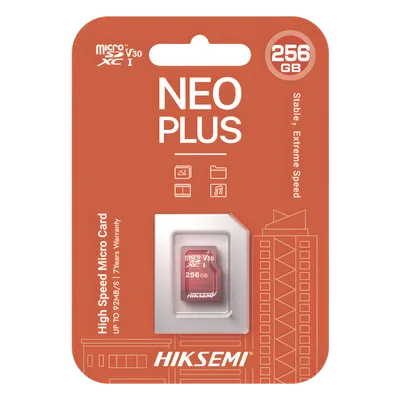 Memoria MicroSD / 256 GB / Lectura 95 MB/s / Escritura 55 MB/s / Clase 10 U3 / Grabación 24/7 / TLC NAND