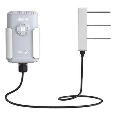 Sensor IoT de Suelo LoRaWAN / Humedad, Temperatura y Conductividad / Sonda FDR / Autonomía 10 Años / NFC / IP67