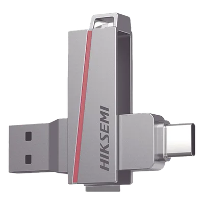 Memoria USB Dual / 256 GB / USB-C y USB-A / Lectura 150 MB/s / Escritura 45 MB/s / Aleación de Zinc Retráctil