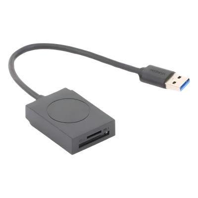 Lector de Tarjetas USB-A 3.0 / Dual Slot SD y MicroSD / 5 Gbps / Hasta 2 TB / Cable 15 cm (5.9 in)