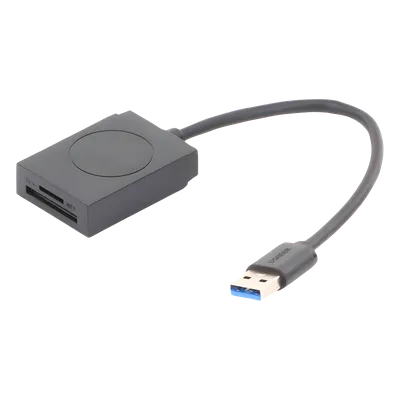 Lector de Tarjetas USB-A 3.0 / Dual Slot SD y MicroSD / 5 Gbps / Hasta 2 TB / Cable 15 cm (5.9 in)
