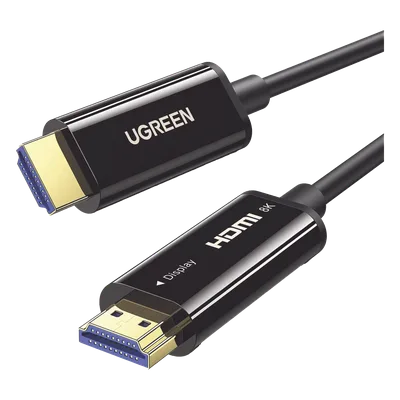 Cable HDMI por Fibra Óptica / 8K@60Hz / HDMI 2.1 / 48 Gbps / 10 m (32.81 ft) / Fibra 4 Núcleos + Cobre 7 Núcleos / HDR / eARC / Aleación Zinc