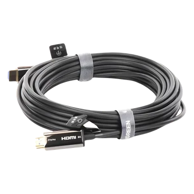 Cable HDMI por Fibra Óptica / 8K@60Hz / HDMI 2.1 / 48 Gbps / 10 m (32.81 ft) / Fibra 4 Núcleos + Cobre 7 Núcleos / HDR / eARC / Aleación Zinc