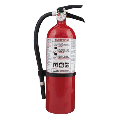 Extintor desechable / Living Area / Polvo químico ABC / 4 lb / UL 2-A,10-B:C / Colgador de pared / Paquete 4