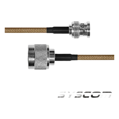 Jumper Coaxial / BNC Macho a N Macho / Cable LP142 / 60 cm (1.97 ft)