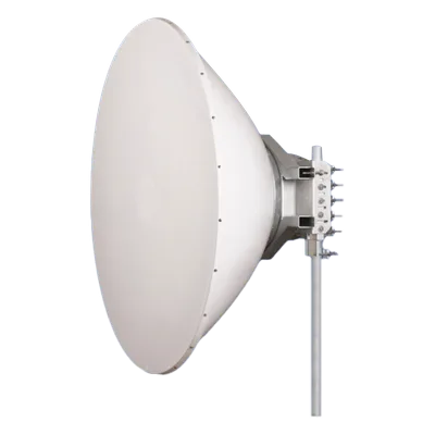 Antena direccional / Parábola profunda / 6.4 ft / 4.9-6.4 GHz / 38 dBi / Acero inoxidable / Dual polarización 90° y 45°
