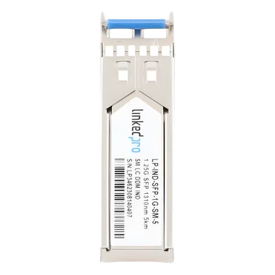 Transceptor SFP Industrial / Monomodo 1310 nm / 1.25 Gbps / 1000BASE / LC/UPC Dúplex / DDM / 5 km (3.1 mi)