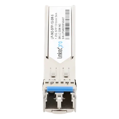 Transceptor SFP Industrial / Monomodo 1310 nm / 1.25 Gbps / 1000BASE / LC/UPC Dúplex / DDM / 5 km (3.1 mi)