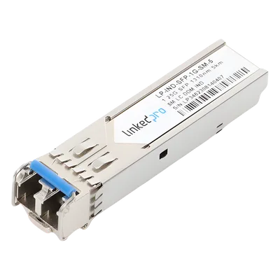 Transceptor SFP Industrial / Monomodo 1310 nm / 1.25 Gbps / 1000BASE / LC/UPC Dúplex / DDM / 5 km (3.1 mi)
