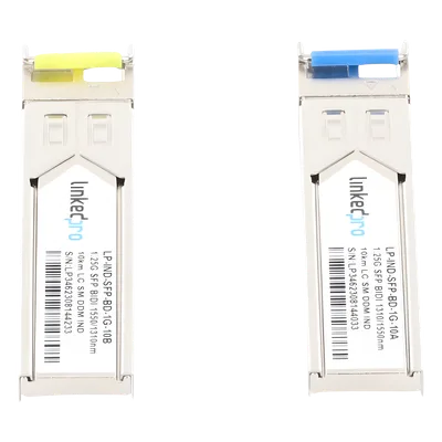 Transceptor SFP Industrial Bidireccional / 1.25 Gbps / Monomodo 10 km (32,808 ft) / 1310/1550 nm / LC/UPC Simplex / DDM / Hot-Pluggable