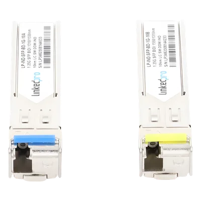 Transceptor SFP Industrial Bidireccional / 1.25 Gbps / Monomodo 10 km (32,808 ft) / 1310/1550 nm / LC/UPC Simplex / DDM / Hot-Pluggable