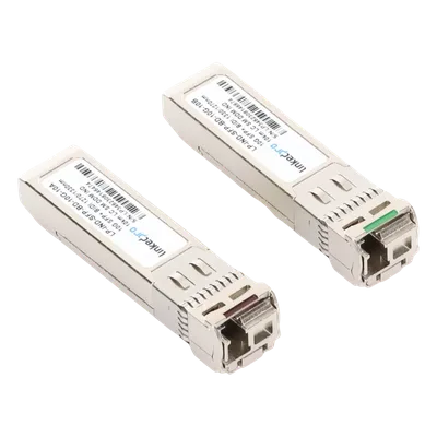 Transceptor SFP+ Industrial / 10 Gbps / Monomodo Bidireccional 1270 & 1330 nm / LC/UPC Simplex / DDM / 10 km (32,808 ft) / 2 Piezas