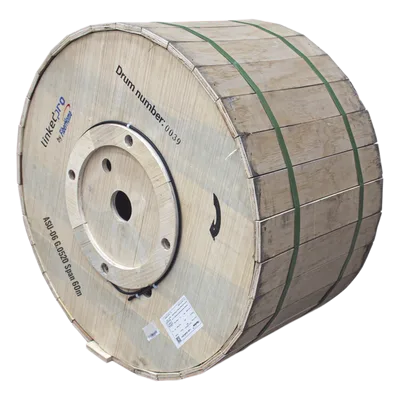 Carrete de 4 km de Fibra Óptica Aérea Mini ADSS (ASU) G.652D, Monomodo de 8 Hilos, Exterior, Span 60, Loose Tube, Preformado Compatible: LP-RP0406