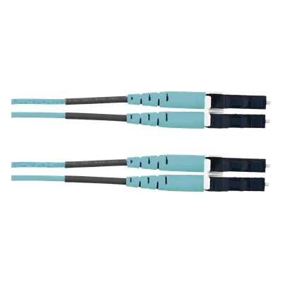 Jumper de Fibra Óptica / Multimodo OM3 50/125 / LC-LC Dúplex / LSZH / 2 m (6.56 ft) / Aqua