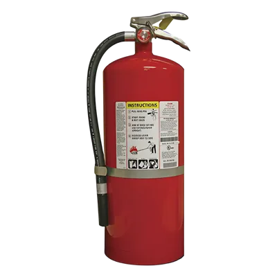 Extintor de Polvo Químico Seco / Recargable / 18 lb / Clasificación UL 6-A:80-B:C / Alcance 6 m (20 ft) / Colgador de Pared