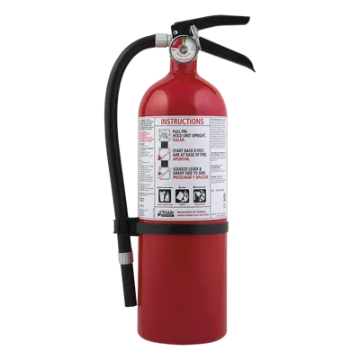 Extintor desechable / Polvo químico seco multipropósito / 5.5 lb / Clase A-B-C / UL 3-A:40-B:C / Talleres y garajes