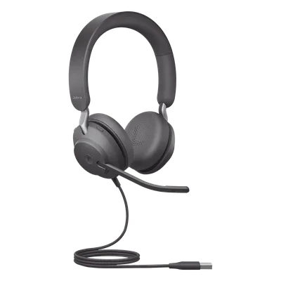 Jabra Jabra Evolve 2 40SE, Auricular stereo versión MS con aislamiento de ruido, conexión USB-A y indicador de ocupado (Busylight) (24189-999-999)