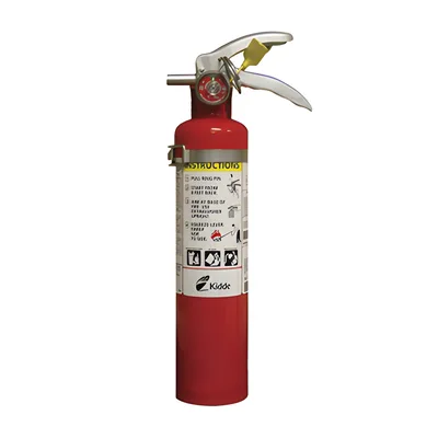 Extintor desechable / Polvo químico seco multipropósito / Clase A-B-C / 2.5 lb / Alcance 3 a 4.6 m / UL-DOT-USCG