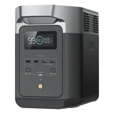 Estación de Energía Portátil / 2048 Wh / 6 Salidas CA 2400 W (Max. 3400 W) / 2 USB-C 100 W / Carga Rápida X-Stream 1800 W / Wi-Fi y Bluetooth / Expansible hasta 6 kWh