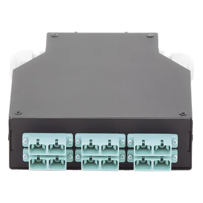 Distribuidor de Fibra Óptica / Riel DIN / 6 Acopladores SC/UPC / Multimodo / 24 Fusiones / 0.13 x 0.41 x 0.47 ft