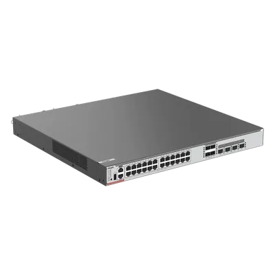 Switch Core / 24 Puertos Multi-Gigabit 10G / Hi-PoE 802.3bt 90 W / 4 SFP28 25G / Capa 3 / 1,480 W PoE / Fuentes Modulares