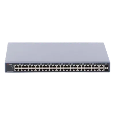 Switch PoE+ Administrable / 48 Puertos Gigabit PoE+ / 2 Puertos Uplink Gigabit / 2 Puertos SFP / 470W / 1U Rack