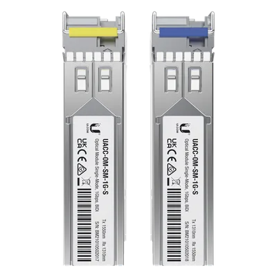 Módulo SFP / 1 Gbps / BiDi Monomodo / LC Simplex / Alcance 3 km (9842.5 ft) / Pack de 2