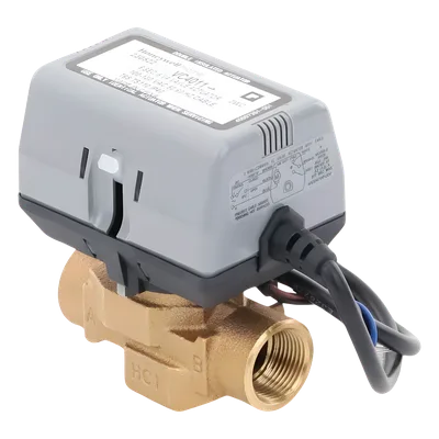 Válvula Motorizada de 2 Vías / Actuador Integrado / Conexión BSPT 3/4" / Control On/Off / 100-130 VCA / Flujo Bidireccional