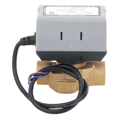Válvula Motorizada de 2 Vías / Actuador Integrado / Conexión BSPT 3/4" / Control On/Off / 100-130 VCA / Flujo Bidireccional