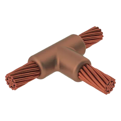 Molde para Soldadura Exotérmica / Tipo T Horizontal / Cable 2/0 AWG a 4 AWG / Carga #45