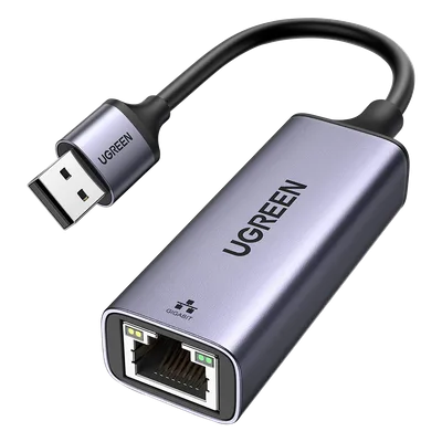 Adaptador de Red / USB-A 3.0 a RJ45 / Gigabit 10/100/1000 Mbps / Aluminio Anodizado / Cable 10 cm (0.33 ft)