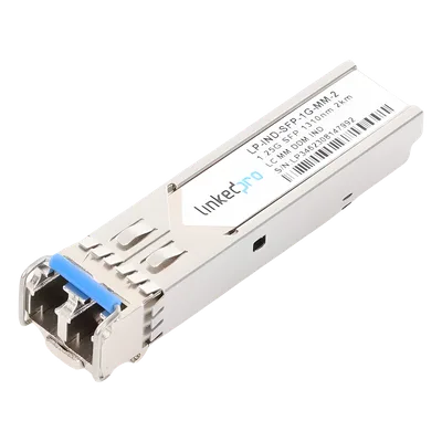 Transceptor SFP Industrial / Multimodo 1310 nm / 1.25 Gbps / 1000BASE-SX / LC/UPC Dúplex / DDM / Alcance 2 km (1.2 mi)