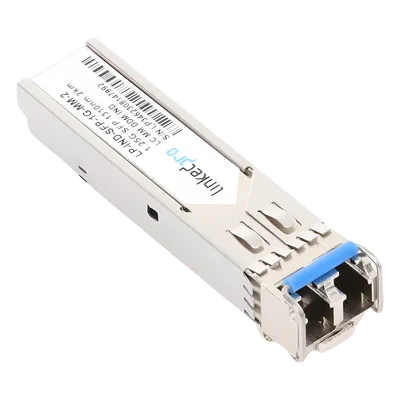Transceptor SFP Industrial / Multimodo 1310 nm / 1.25 Gbps / 1000BASE-SX / LC/UPC Dúplex / DDM / Alcance 2 km (1.2 mi)