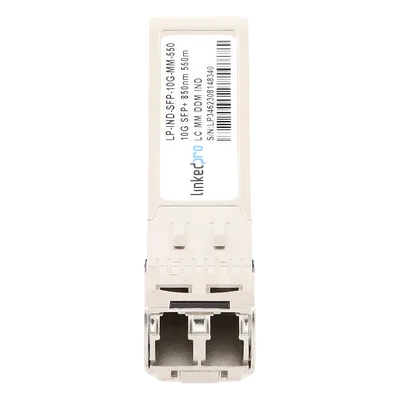 Transceptor Óptico Industrial SFP+ / 10 Gbps / Multimodo 850 nm / Alcance 550 m (1804.5 ft) / LC/UPC Dúplex / DDM / Hot-Pluggable