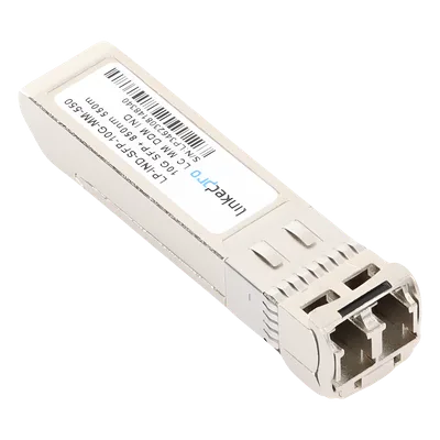Transceptor Óptico Industrial SFP+ / 10 Gbps / Multimodo 850 nm / Alcance 550 m (1804.5 ft) / LC/UPC Dúplex / DDM / Hot-Pluggable