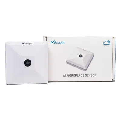Sensor LoRaWAN de Presencia y Conteo / Precisión 98% / Área 126 m² (1356.3 ft²) / IA con Aprendizaje Profundo / Detección de Trayectorias en U