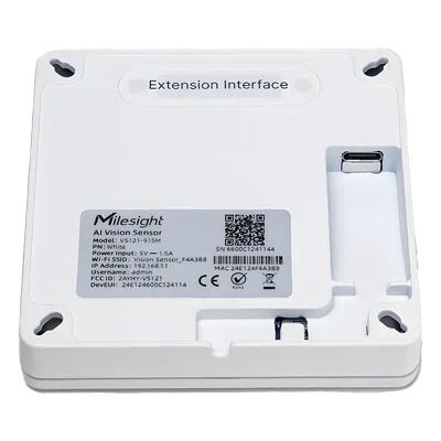 Sensor LoRaWAN de Presencia y Conteo / Precisión 98% / Área 126 m² (1356.3 ft²) / IA con Aprendizaje Profundo / Detección de Trayectorias en U