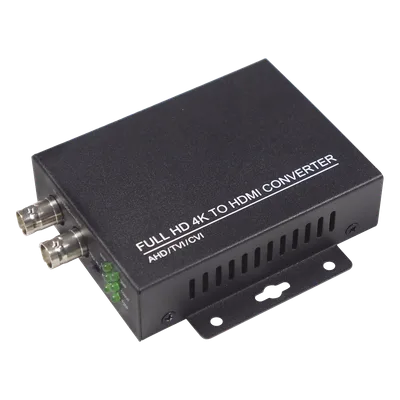 Convertidor de video / CVI TVI AHD CVBS a HDMI / Salida 1080P 60fps / Bucle BNC / Soporte 8MP / Alimentación 5V 1A